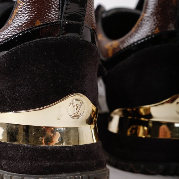 Louis Vuitton Black and Gold Women's Sneakers - Picture 9 of 10